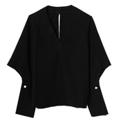 変形デザインシルエットバックスリットブラックブラウス - select store mirror me変形デザインシルエットバックスリットブラックブラウス97500572mirror meselect store mirror me97500572S
