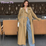 【動画あり】ユニークステッチ編み込みデザイントレンチコート - select store mirror me【動画あり】ユニークステッチ編み込みデザイントレンチコート99627434mirror meselect store mirror me99627434S