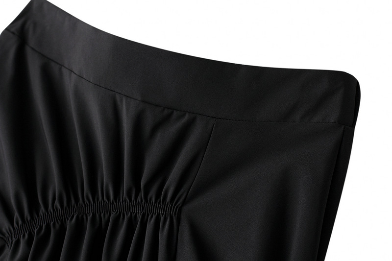 デザインタックフリルAラインスカート　