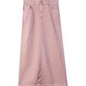 ピンクデニムスカート