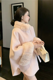 ファーケープシルエットコート