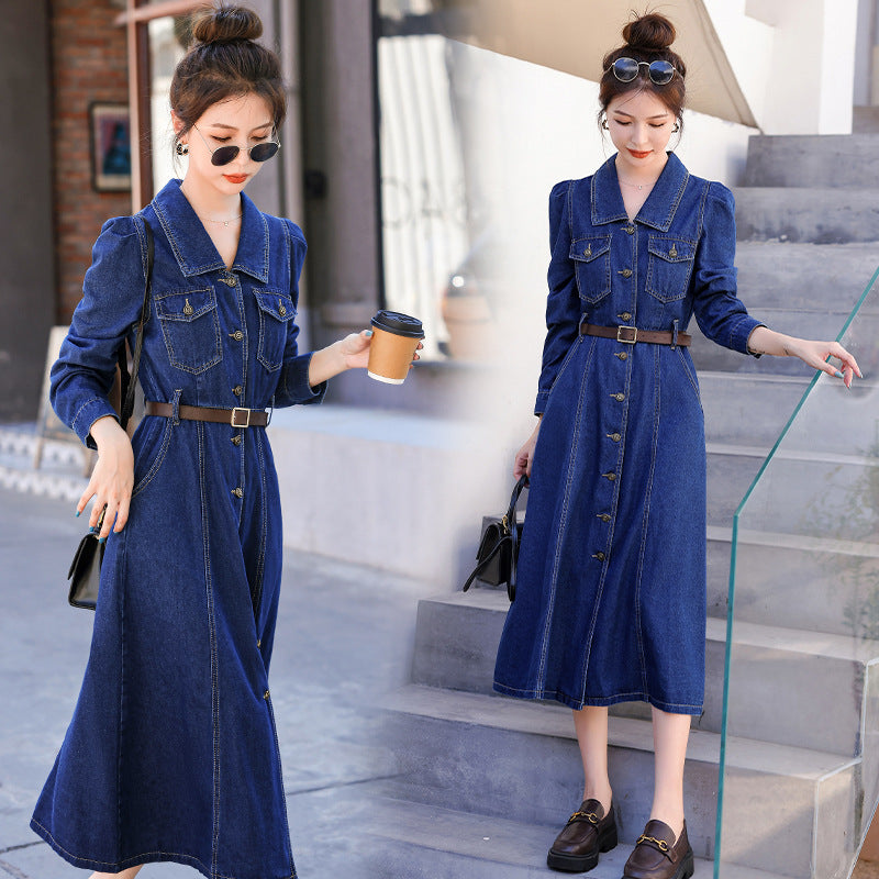 デニムシャツワンピース