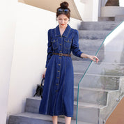 デニムシャツワンピース