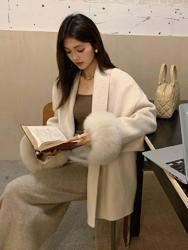 ウールフェザーコート