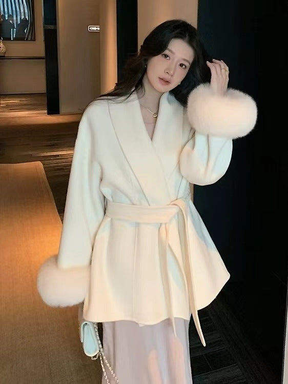 ウールフェザーコート