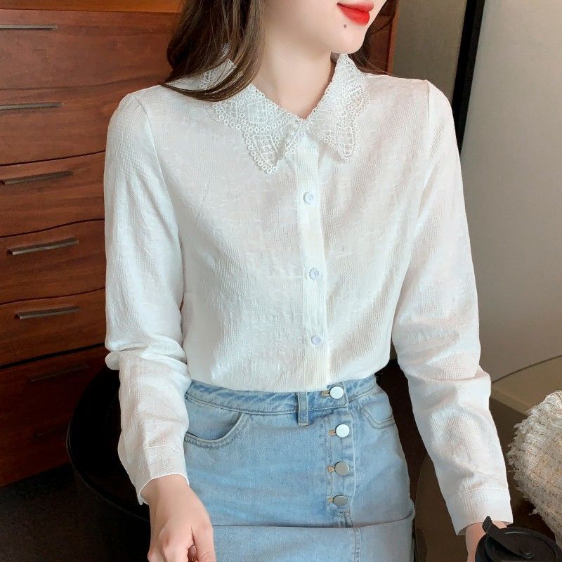 ジャカード襟シャツ　4色展開