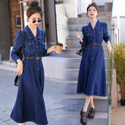 デニムシャツワンピース