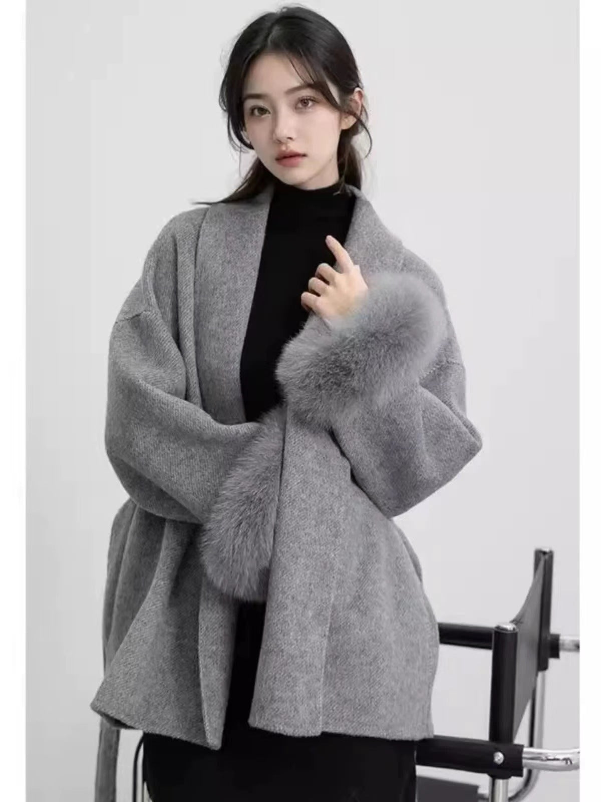 ウールフェザーコート