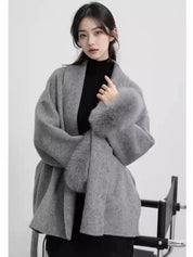 ウールフェザーコート