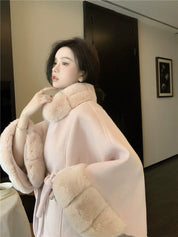 ファーケープシルエットコート