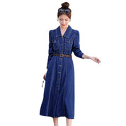 デニムシャツワンピース