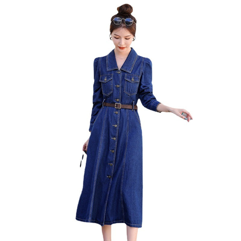 デニムシャツワンピース
