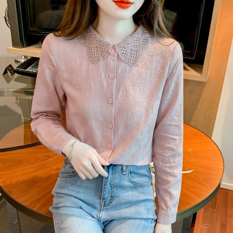 ジャカード襟シャツ　4色展開