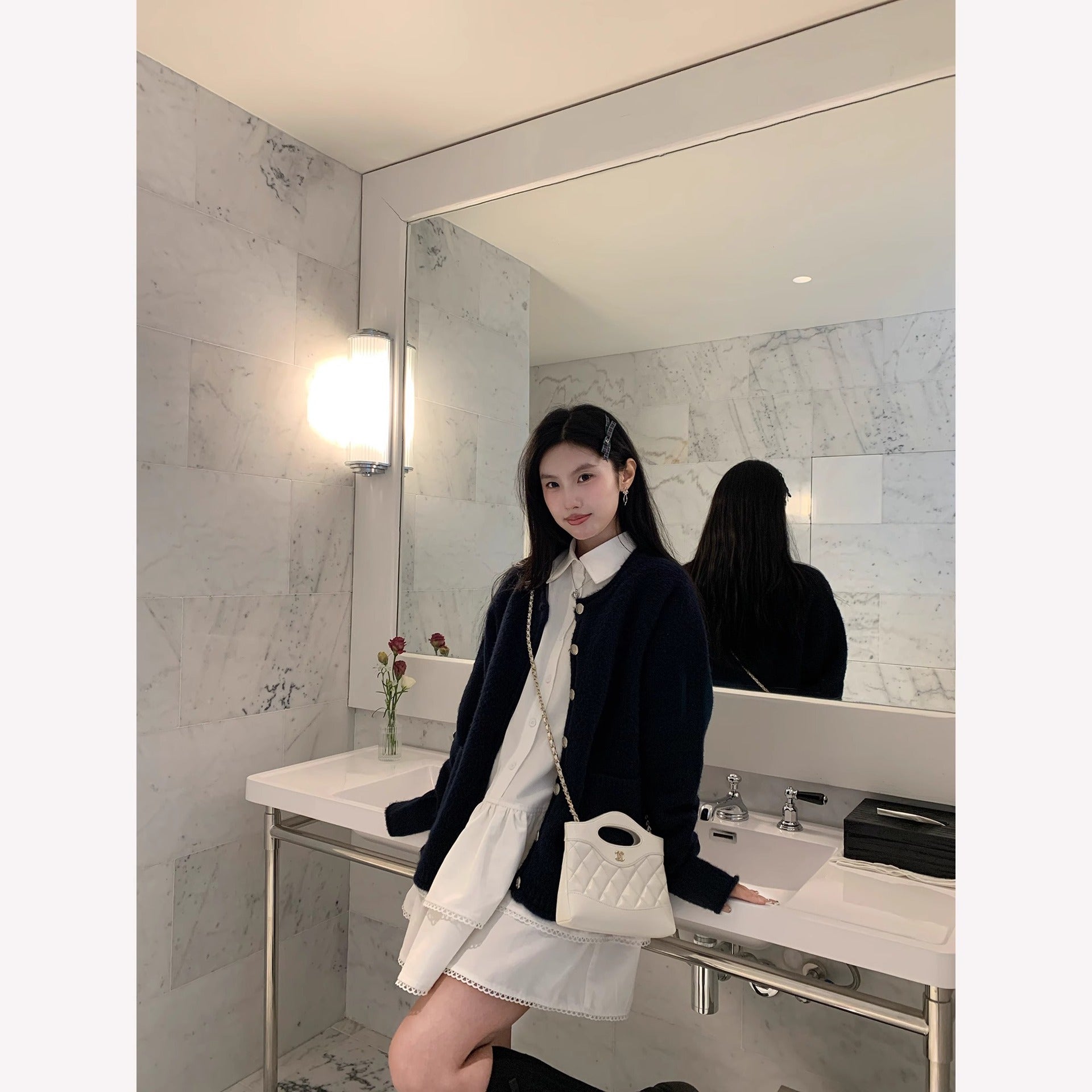 ティアードシャツワンピース