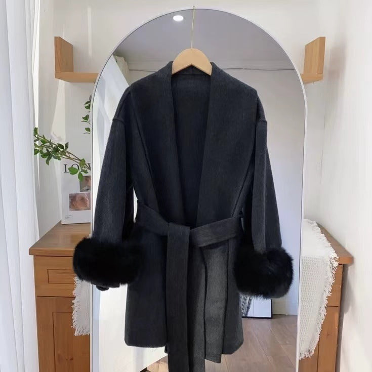 ウールフェザーコート