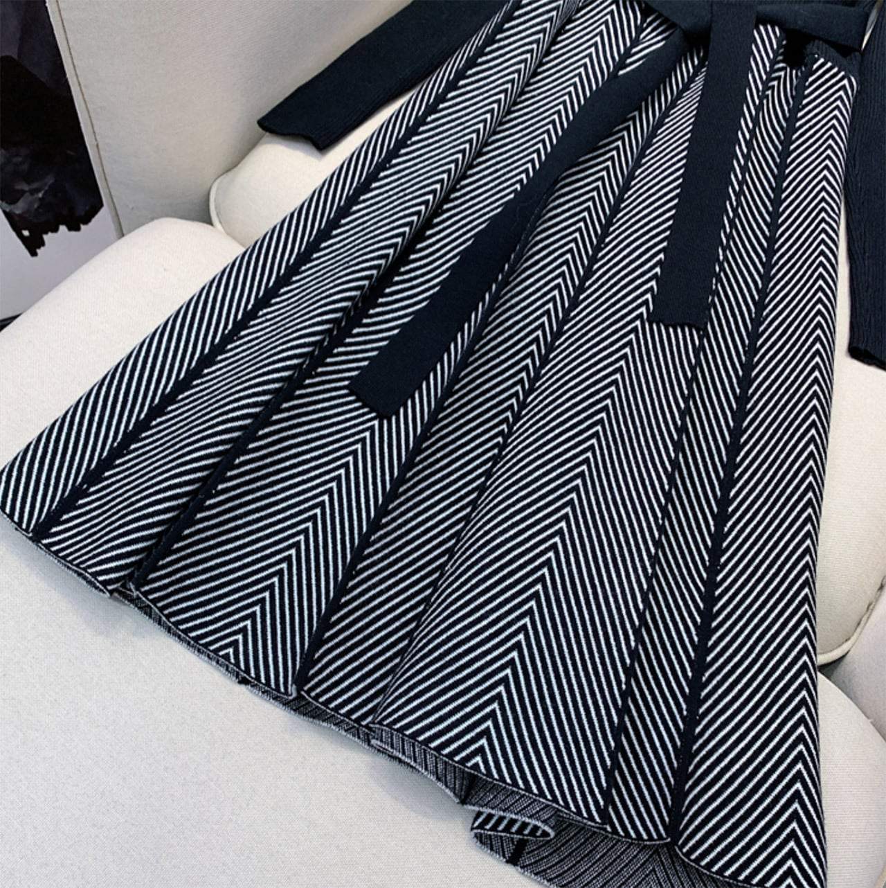 ウエスト切り替えリボンAラインニットワンピース　４色展開 - select store mirror meウエスト切り替えリボンAラインニットワンピース　４色展開96685990mirror meselect store mirror me96685990ベージュ