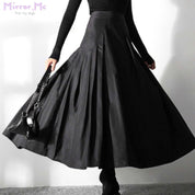 【動画あり】高品質デザインタックAラインフレアブラックスカート - select store mirror me【動画あり】高品質デザインタックAラインフレアブラックスカート97491676mirror meselect store mirror me97491676S