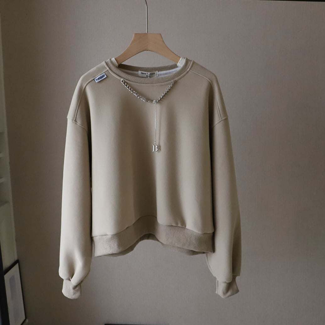 【動画あり】Bロゴチェーンスウェットトップス　４色展開 - select store mirror me【動画あり】Bロゴチェーンスウェットトップス　４色展開188688474mirror meselect store mirror me188688474ホワイト