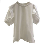 ＜ホワイトL１点即納＞デザインフリルパフスリーブTシャツ　２色展開 - select store mirror me＜ホワイトL１点即納＞デザインフリルパフスリーブTシャツ　２色展開194487795mirror meselect store mirror me194487795ホワイト S