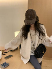 【動画あり】ミディアムLiLiニットカーディガン　４色展開 - select store mirror me【動画あり】ミディアムLiLiニットカーディガン　４色展開189963812mirror meselect store mirror me189963812ホワイト