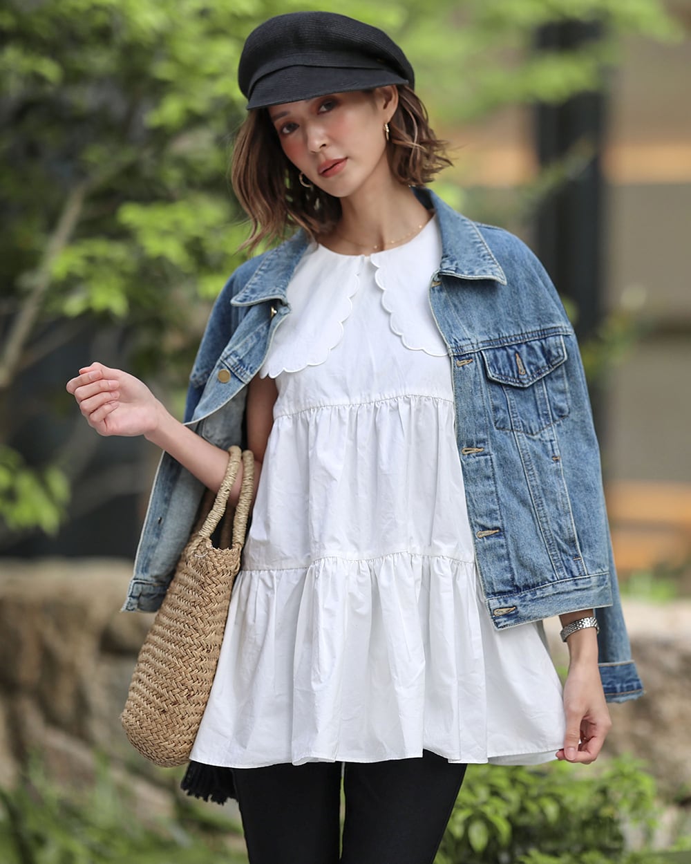 LILIライトブルーデニムジャケット - select store mirror meLILIライトブルーデニムジャケットmirror meselect store mirror meフリーサイズ
