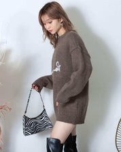 ＜キャメルM即納＞【動画あり】ロゴデザインオーバーゆるニット　３色展開 - select store mirror me＜キャメルM即納＞【動画あり】ロゴデザインオーバーゆるニット　３色展開194556833mirror meselect store mirror me194556833ベージュ S