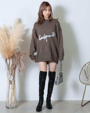 ＜キャメルM即納＞【動画あり】ロゴデザインオーバーゆるニット　３色展開 - select store mirror me＜キャメルM即納＞【動画あり】ロゴデザインオーバーゆるニット　３色展開194556833mirror meselect store mirror me194556833ベージュ S