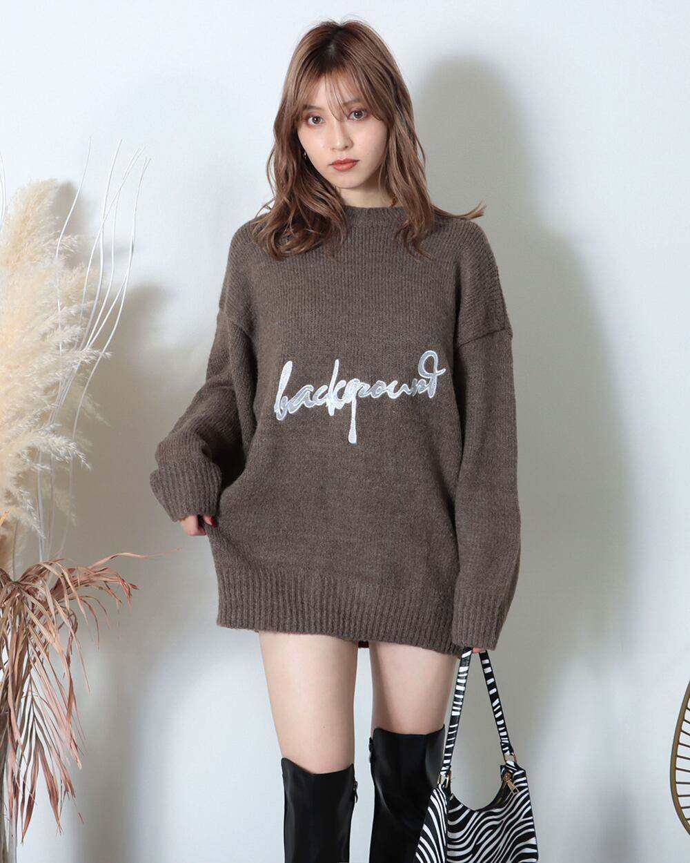 ＜キャメルM即納＞【動画あり】ロゴデザインオーバーゆるニット　３色展開 - select store mirror me＜キャメルM即納＞【動画あり】ロゴデザインオーバーゆるニット　３色展開194556833mirror meselect store mirror me194556833ベージュ S