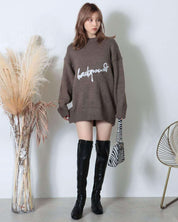 ＜キャメルM即納＞【動画あり】ロゴデザインオーバーゆるニット　３色展開 - select store mirror me＜キャメルM即納＞【動画あり】ロゴデザインオーバーゆるニット　３色展開194556833mirror meselect store mirror me194556833ベージュ S