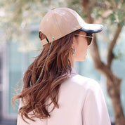 【動画あり】バイカラーバックチェーン付きMロゴマットキャップ　３色展開 - select store mirror me【動画あり】バイカラーバックチェーン付きMロゴマットキャップ　３色展開84325064mirror meselect store mirror me84325064ホワイト