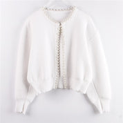 ＜【即納】ブラックM１点＞【動画あり】パールデザインニットカーディガン　２色展開 - select store mirror me＜【即納】ブラックM１点＞【動画あり】パールデザインニットカーディガン　２色展開187977825mirror meselect store mirror me187977825ホワイトS
