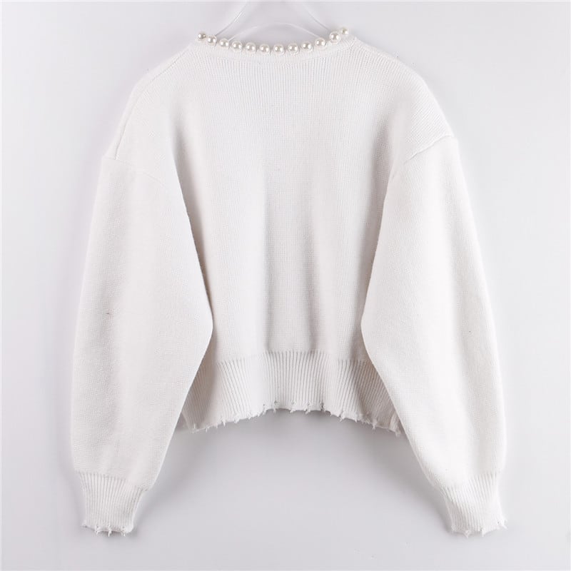 ＜【即納】ブラックM１点＞【動画あり】パールデザインニットカーディガン　２色展開 - select store mirror me＜【即納】ブラックM１点＞【動画あり】パールデザインニットカーディガン　２色展開187977825mirror meselect store mirror me187977825ホワイトS