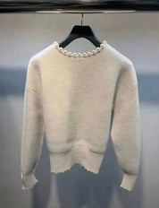 ＜【即納】ブラックM１点＞【動画あり】パールデザインニットカーディガン　２色展開 - select store mirror me＜【即納】ブラックM１点＞【動画あり】パールデザインニットカーディガン　２色展開187977825mirror meselect store mirror me187977825ホワイトS