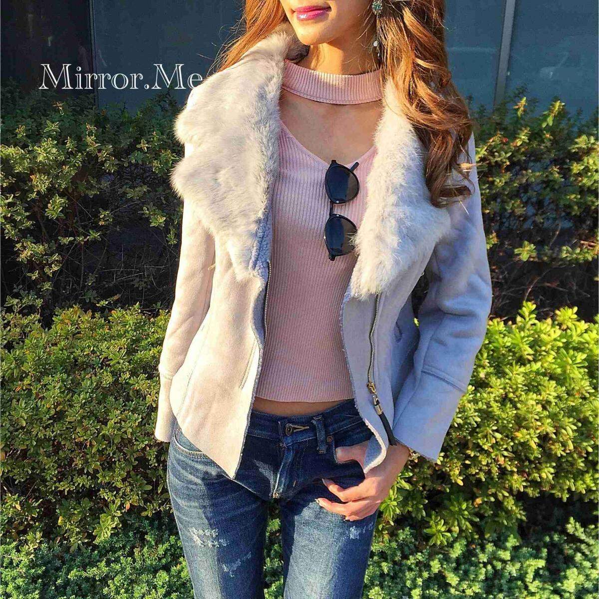 ＜グレーM１点即納＞ラビットファーライダースジャケット　３色展開 - select store mirror me＜グレーM１点即納＞ラビットファーライダースジャケット　３色展開194488516mirror meselect store mirror me194488516【即納】グレー×M