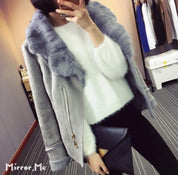 ＜グレーM１点即納＞ラビットファーライダースジャケット　３色展開 - select store mirror me＜グレーM１点即納＞ラビットファーライダースジャケット　３色展開194488516mirror meselect store mirror me194488516【即納】グレー×M