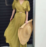 ＜Mサイズ１点即納＞【動画あり】パフスリーブフロントオープンバックリボンワンピース - select store mirror me＜Mサイズ１点即納＞【動画あり】パフスリーブフロントオープンバックリボンワンピース194553583mirror meselect store mirror me194553583S