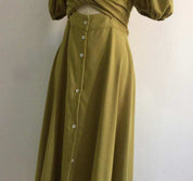 ＜Mサイズ１点即納＞【動画あり】パフスリーブフロントオープンバックリボンワンピース - select store mirror me＜Mサイズ１点即納＞【動画あり】パフスリーブフロントオープンバックリボンワンピース194553583mirror meselect store mirror me194553583S