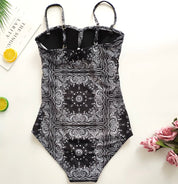 ＜Mサイズ即納１点＞＜細見え体型カバー＞ブラックペイズリーウエストリボンモノキニビキニ - select store mirror me＜Mサイズ即納１点＞＜細見え体型カバー＞ブラックペイズリーウエストリボンモノキニビキニ196210804mirror meselect store mirror me196210804【即納】M