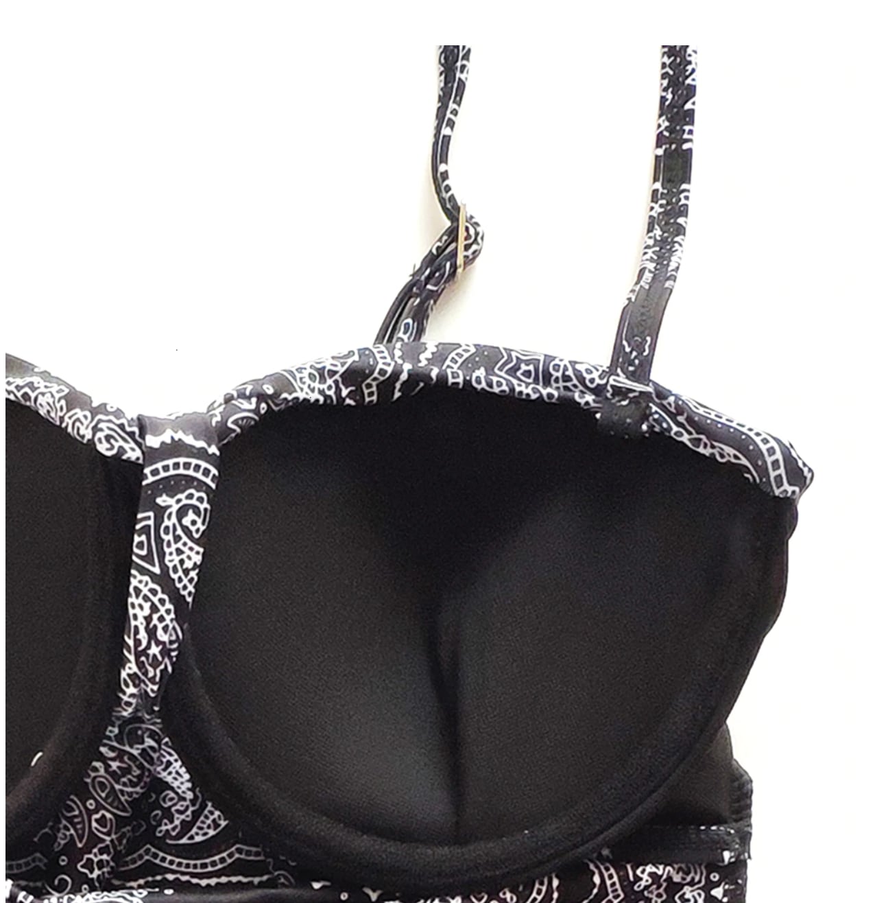 ＜Mサイズ即納１点＞＜細見え体型カバー＞ブラックペイズリーウエストリボンモノキニビキニ - select store mirror me＜Mサイズ即納１点＞＜細見え体型カバー＞ブラックペイズリーウエストリボンモノキニビキニ196210804mirror meselect store mirror me196210804【即納】M