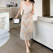 ＜Mサイズ１点即納＞【動画あり】ヴィンテージ繊細レースヌーディー美ラインスカート - select store mirror me＜Mサイズ１点即納＞【動画あり】ヴィンテージ繊細レースヌーディー美ラインスカート97433172mirror meselect store mirror me97433172S