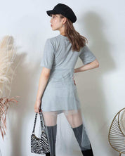 ＜グレーMサイズ１点即納＞【殿堂入り】【動画あり】フリルTシャツロングワンピース　２色展開 - select store mirror me＜グレーMサイズ１点即納＞【殿堂入り】【動画あり】フリルTシャツロングワンピース　２色展開194556416mirror meselect store mirror me194556416グレー×S