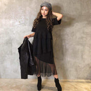 ＜グレーMサイズ１点即納＞【殿堂入り】【動画あり】フリルTシャツロングワンピース　２色展開 - select store mirror me＜グレーMサイズ１点即納＞【殿堂入り】【動画あり】フリルTシャツロングワンピース　２色展開194556416mirror meselect store mirror me194556416グレー×S
