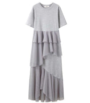 ＜グレーMサイズ１点即納＞【殿堂入り】【動画あり】フリルTシャツロングワンピース　２色展開 - select store mirror me＜グレーMサイズ１点即納＞【殿堂入り】【動画あり】フリルTシャツロングワンピース　２色展開194556416mirror meselect store mirror me194556416グレー×S