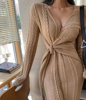 【動画あり】ボリュームケーブルクロスリボンガウンワンピース - select store mirror me【動画あり】ボリュームケーブルクロスリボンガウンワンピースmirror meselect store mirror meフリーサイズ