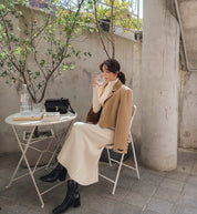 リブニット美シルエットロングワンピース - select store mirror meリブニット美シルエットロングワンピースmirror meselect store mirror meフリーサイズ
