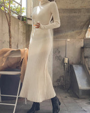 リブニット美シルエットロングワンピース - select store mirror meリブニット美シルエットロングワンピースmirror meselect store mirror meフリーサイズ