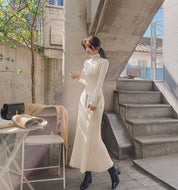 リブニット美シルエットロングワンピース - select store mirror meリブニット美シルエットロングワンピースmirror meselect store mirror meフリーサイズ