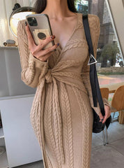 【動画あり】ボリュームケーブルクロスリボンガウンワンピース - select store mirror me【動画あり】ボリュームケーブルクロスリボンガウンワンピースmirror meselect store mirror meフリーサイズ
