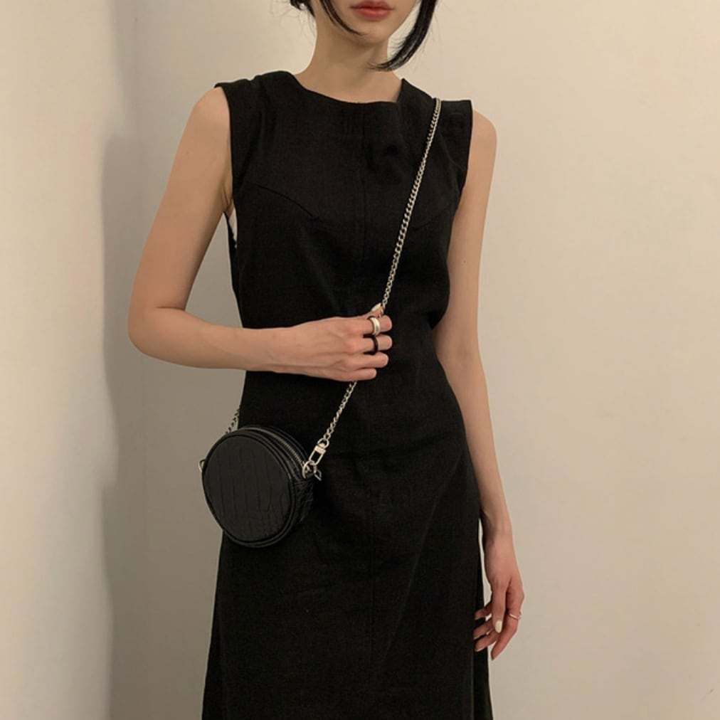 バックデザインギャザーカットリボンリネンワンピース - select store mirror meバックデザインギャザーカットリボンリネンワンピースmirror meselect store mirror meフリーサイズ