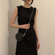 バックデザインギャザーカットリボンリネンワンピース - select store mirror meバックデザインギャザーカットリボンリネンワンピースmirror meselect store mirror meフリーサイズ